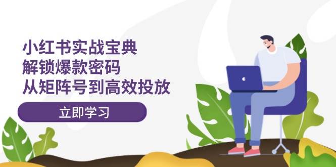 小红书实战宝典：解锁爆款密码，从矩阵号到高效投放-小白搞钱