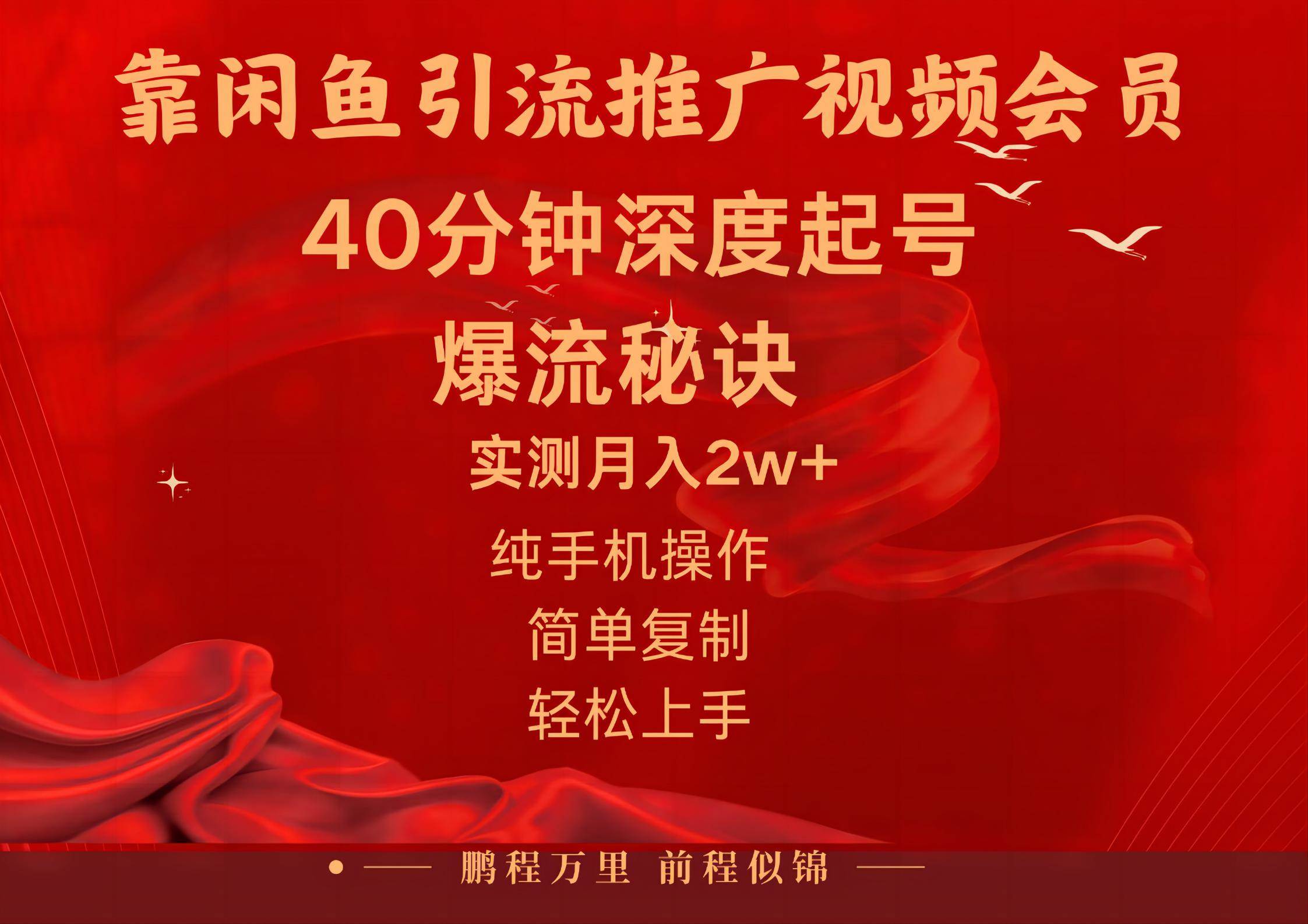 闲鱼暴力引流推广视频会员，能做到日入2W+，操作简单-小白搞钱