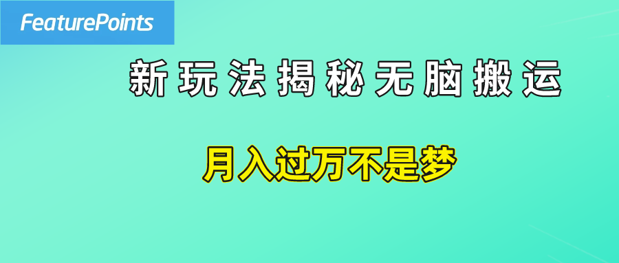 简单操作，每天50美元收入，搬运就是赚钱的秘诀！-小白搞钱