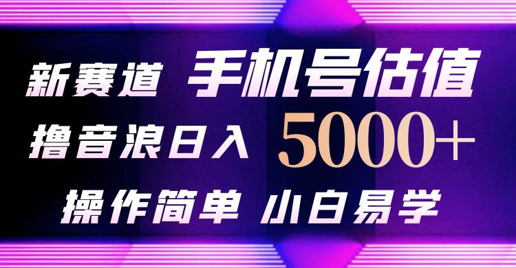 抖音不出境直播【手机号估值】最新撸音浪，日入5000+，简单易学，适合…-小白搞钱