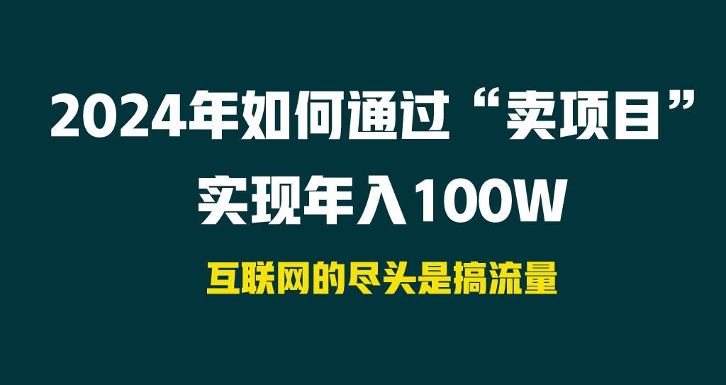 2024年如何通过“卖项目”实现年入100W-小白搞钱