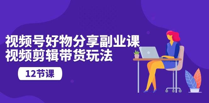 视频号好物分享副业课，视频剪辑带货玩法（12节课）-小白搞钱
