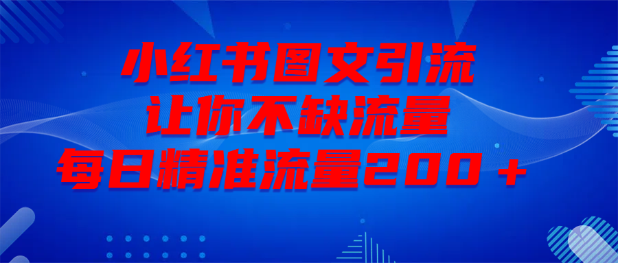最新！小红书图文引流，全面解析日引300私域流量，是怎样做到的！-小白搞钱