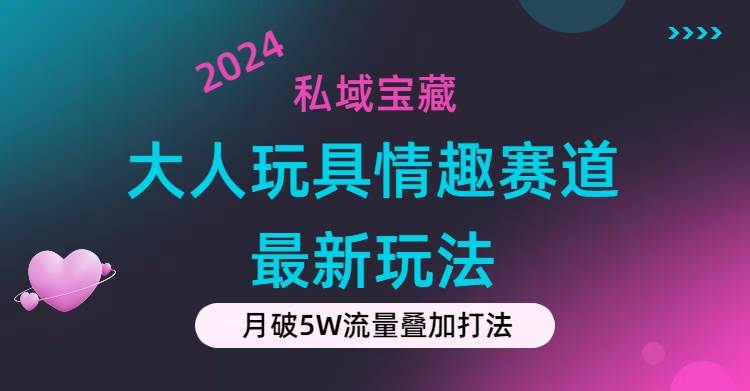 私域宝藏：大人玩具情趣赛道合规新玩法，零投入，私域超高流量成单率高-小白搞钱