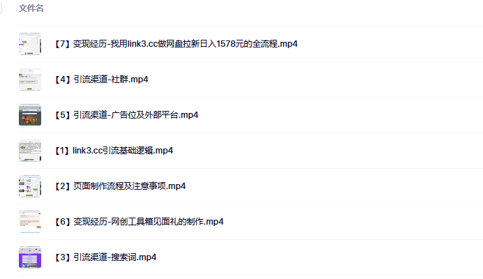 link3.cc聚合链接引流，日引流50＋精准粉-小白搞钱