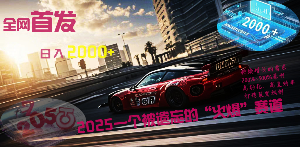 全网首发：2025一个被遗忘的“火爆”赛道轻松日入2000+-小白搞钱