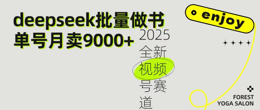2025最新视频号项目 如何用Deepseek快速批量制作书单号 日入1000＋-小白搞钱