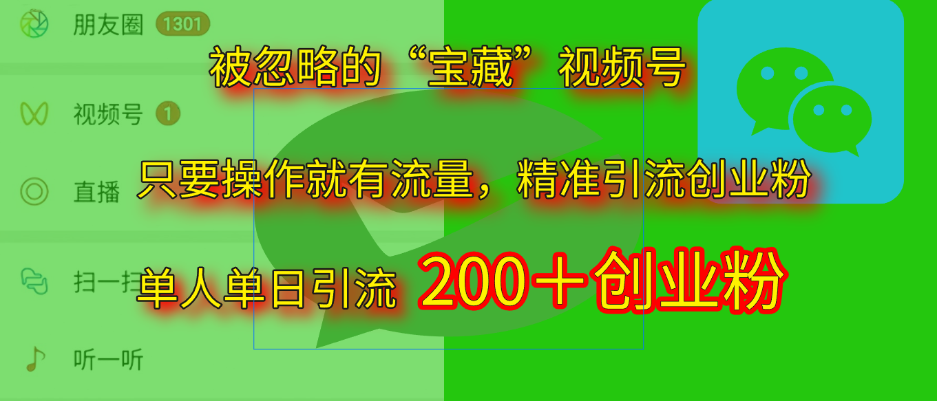 2025.5月最新被忽略的“宝藏”视频号，精准日引流200+-小白搞钱