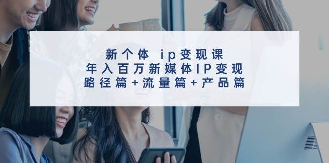新个体 ip变现课，年入百万新媒体IP变现，路径篇+流量篇+产品篇-小白搞钱