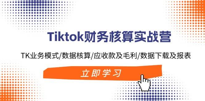 Tiktok财务核算实战营：TK业务模式/数据核算/应收款及毛利/数据下载及报表-小白搞钱