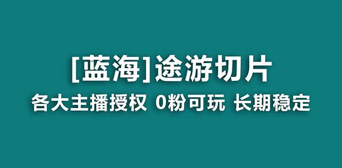抖音途游切片，龙年第一个蓝海项目，提供授权和素材，长期稳定，月入过万-小白搞钱