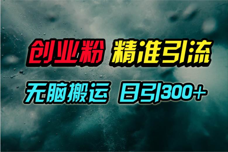 视频号纯搬运日引300+创业粉教程！-小白搞钱