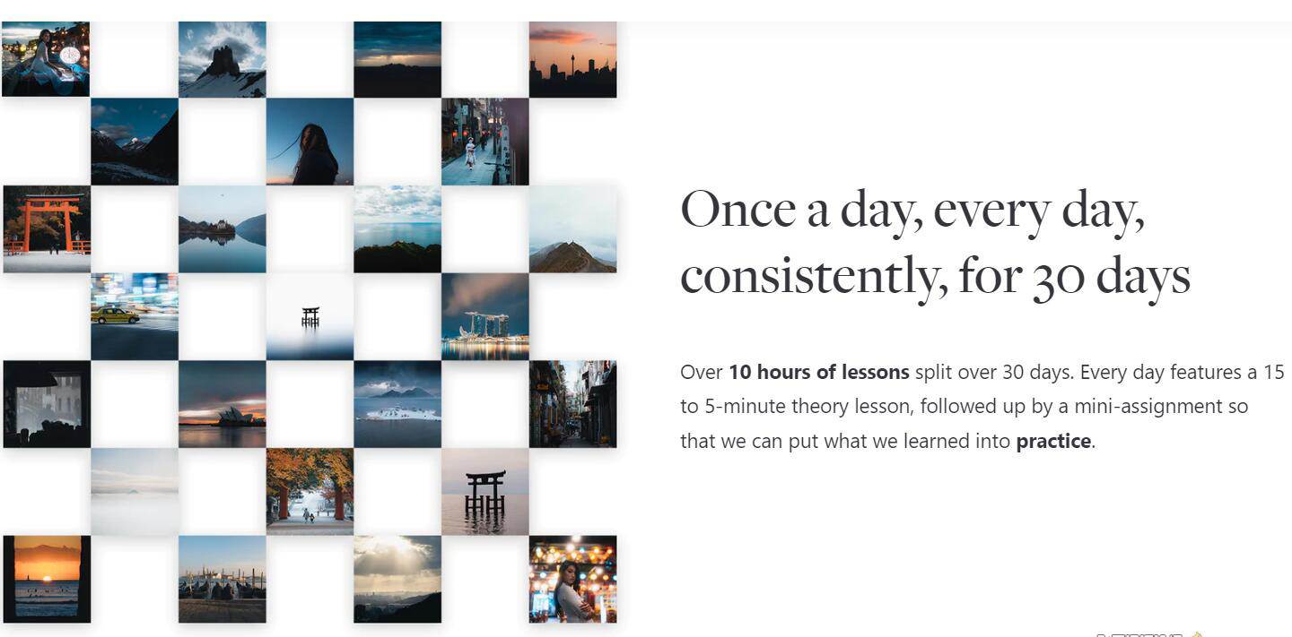 网红摄影师Pat Kay – 30天摄影基础知识加速器教程-30节课-中英字幕-小白搞钱