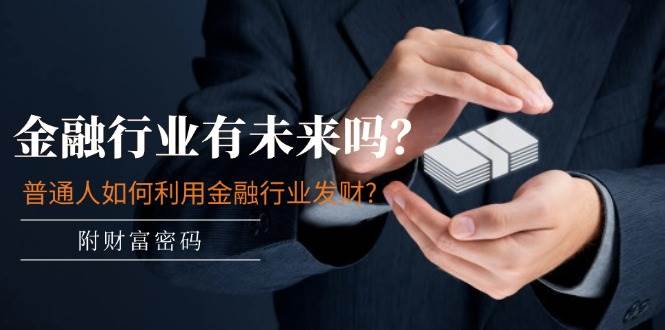 某付费文章：金融行业有未来吗？普通人如何利用金融行业发财?(附财富密码)-小白搞钱