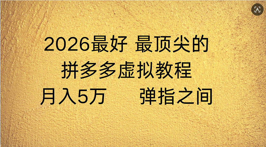 拼多多虚拟店懒人运营法：机器人包办回复发货，月入5W+教程-小白搞钱